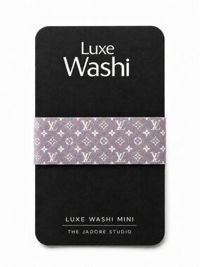Louis Vuitton (Gray) Washi Tape - Luxe Washi Mini